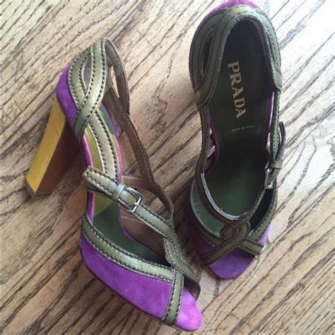 prada tri color shoes|women's slingback prada shoes.